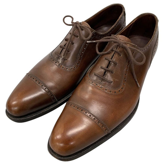 クロケット&ジョーンズ レースアップシューズ ハンドグレードライン エンデル ブラウン サイズUK7D CROCKETT&JONES ENDELL ビジネスシューズ 約25.5cm【LA】【中古】