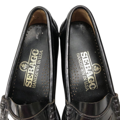 セバゴ コイン ローファー レザー シューズ ペニー USA製 ブラック メンズ サイズUS7.5 SEBAGO 約25.5cm【AFC8】
