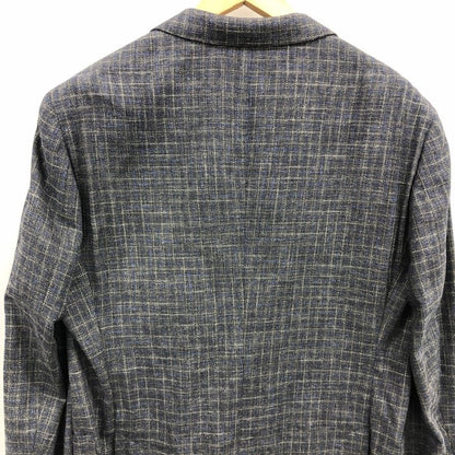 極美品◆エンポリオアルマーニ テーラードジャケット G LINE 2B チェック サイドベンツ メンズ サイズ50 EMPORIO ARMANI 【AFB6】
