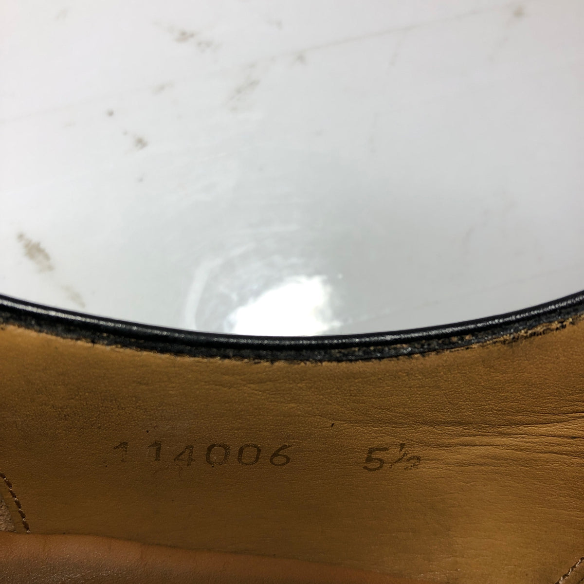 ヤンコ レザーシューズ シングルモンク ブラック メンズ サイズ5.5 YANKO 約24.0cm【AFC32】