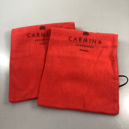 カルミナ レザーシューズ シングルモンク プレーントゥ カーフ ブラウン サイズUK8 メンズ CARMINA 約26.5cm【AFC8】