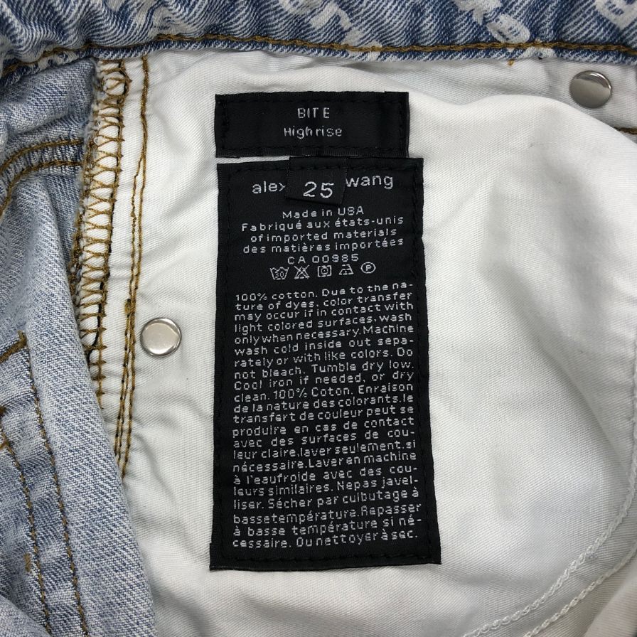 アレキサンダー ワン デニム ショートパンツ ゴロ レディース サイズ25 インディゴ alexanderwang 【AFB22】
