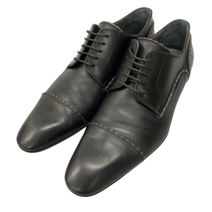 ルイヴィトン レザーシューズ ダービー 外羽根 メンズ サイズ8.5 Ｍ ブラック LOUIS VUITTON 約27.0cm【AFD9-2】