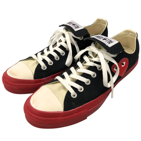 コンバース×プレイ コムデギャルソン ローカットスニーカー ネイビー×レッド メンズ サイズ28 1SD023 CONVERSE×PLAY COMME des GARCONS 約28.0cm【AFC5】
