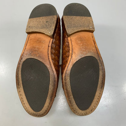 ジョセフチーニー ローファー 編み込 ブラウン  メンズ サイズUK6 JOSEPH CHEANEY 約25.0cm【AFC1】