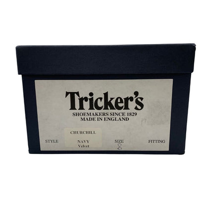 美品◆トリッカーズ ルームシューズ チャーチル ベルベット サイズ8 メンズ Tricker's CHURCHILL【AFD3】