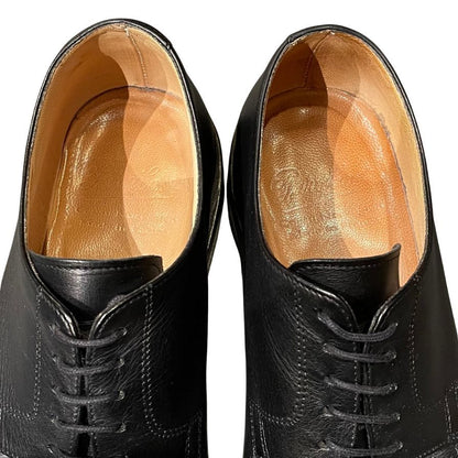 パラブーツ レザーシューズ ルソー Uチップ カーフ メンズ サイズUK7.5 ブラック PARABOOT ROUSSEAU ビジネスシューズ 約26.5cm【LA】【中古】