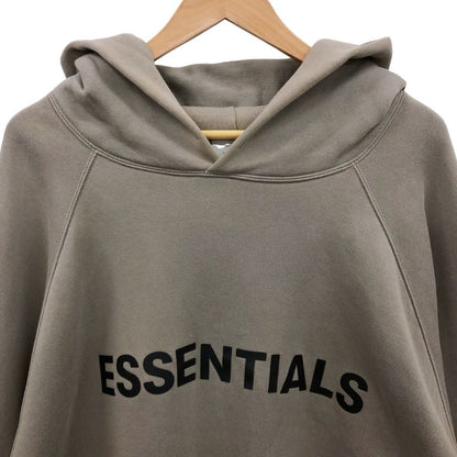 美品◆フィアオブゴッド エッセンシャルズ フロントロゴパーカー 裏起毛 メンズ サイズXL ブラウン系 Fear of God ESSENTIALS 【AFB19】