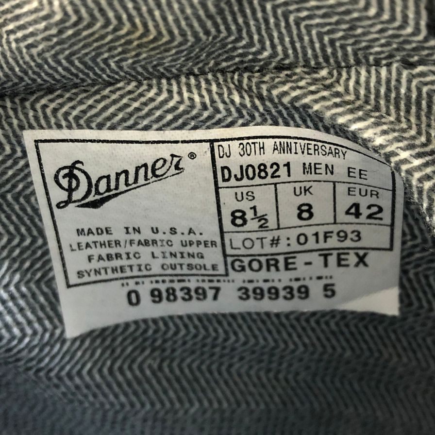 ダナー レースアップブーツ 30th 周年記念 ダナーライト ブラウン カーキ US8.5 Danner 約26.5cm【AFD15-2】