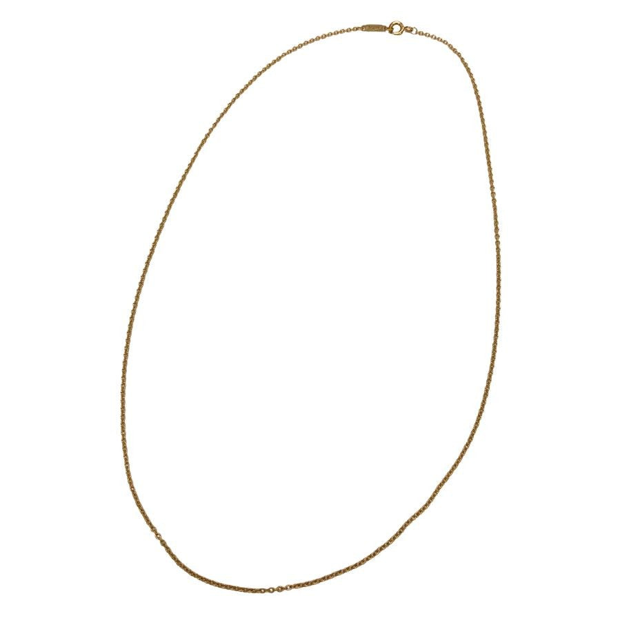 ティファニー イエローゴールド チェーン 45㎝ メンズ レディース ユニセックス TIFFANY & Co.【AFI14】