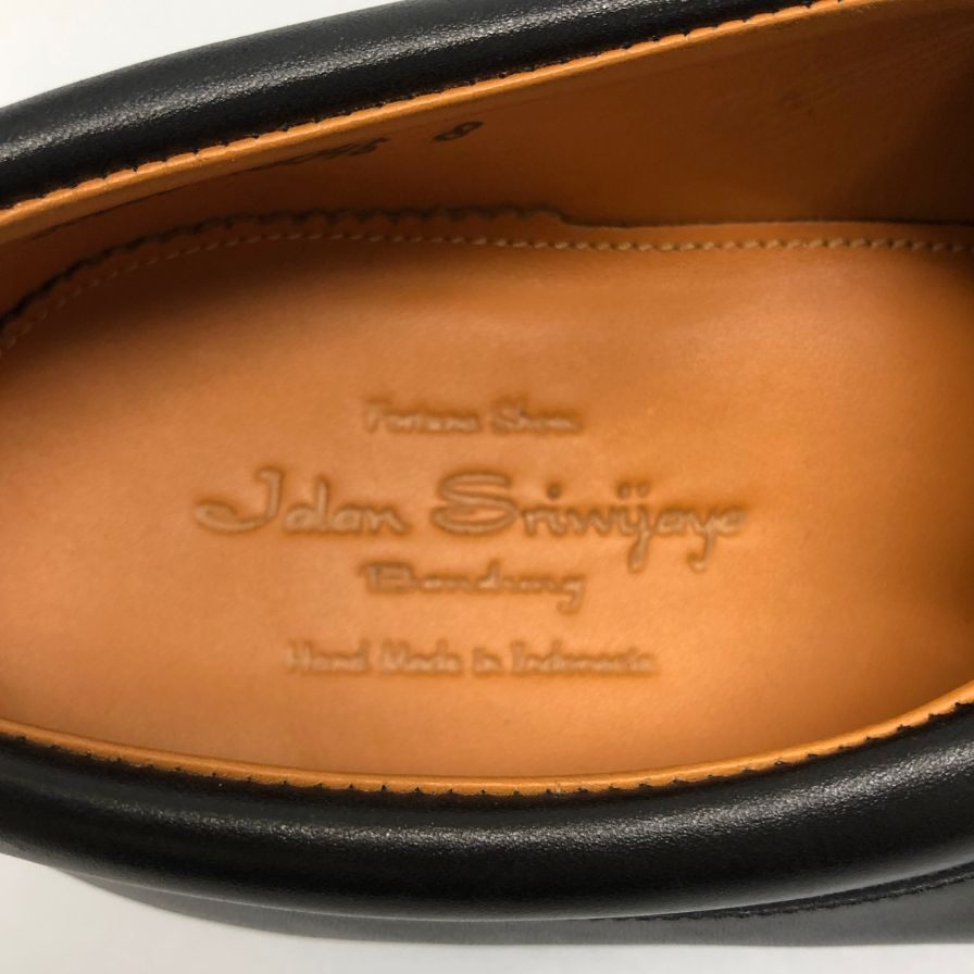 ジャランスリウァヤ レザースニーカー EXTRA LIGHT 990088 カーフ ブラック サイズ8 メンズ Jalan Sriwijaya Intelligence Shoes 約26.5cm【AFD15-2】