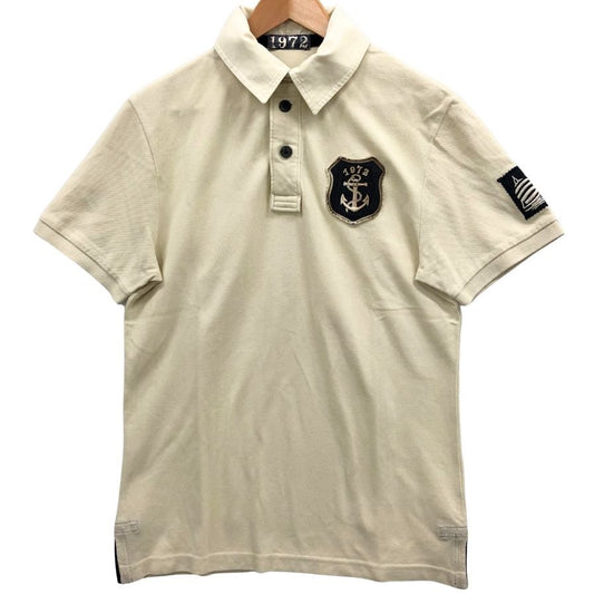 美品◆ノーブランド ロゴ ポロシャツ サイズS No Brand 【AFB13】
