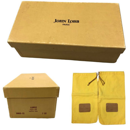 ジョンロブ ロペス ローファー レザーシューズ メンズ サイズ7EE ブラウン JOHN LOBB LOPEZ ローファー 約25.5cm【LA】【中古】