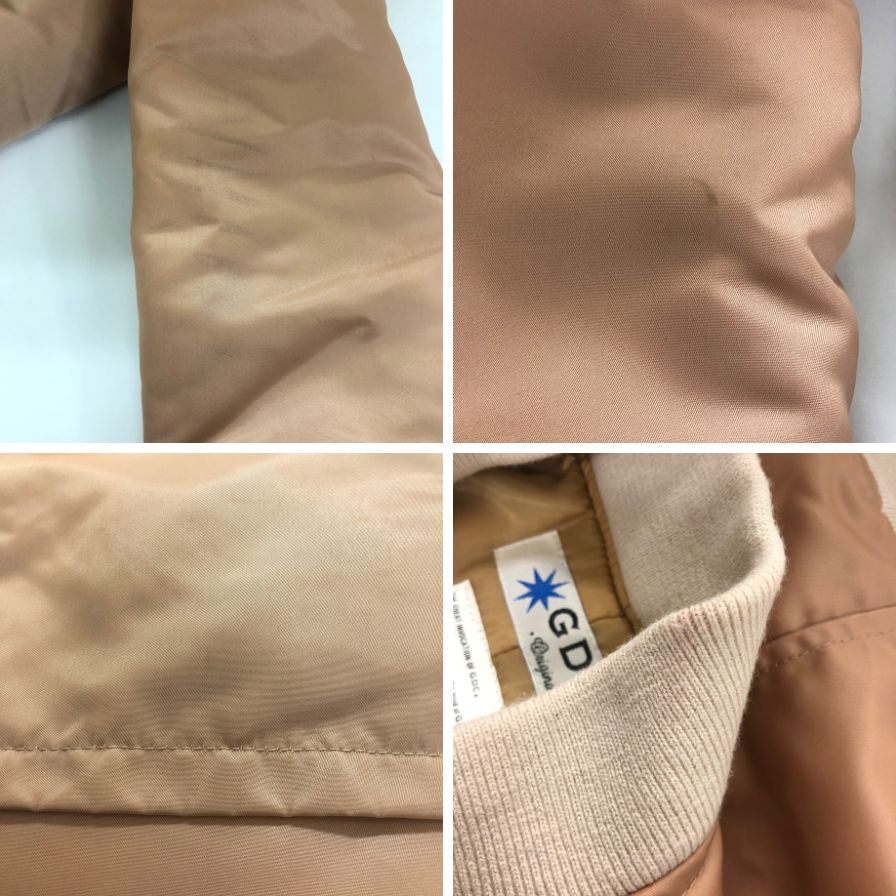 中古◆ジーディーシー フライトジャケット MA-1 メンズ サイズXL ベージュ GDC 【AFA12】