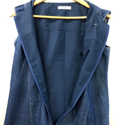 中古◆ルネ ワンピース ノースリーブ 膝丈 662601 デニム インディゴ レディース サイズ36 Rene 【AFB3】