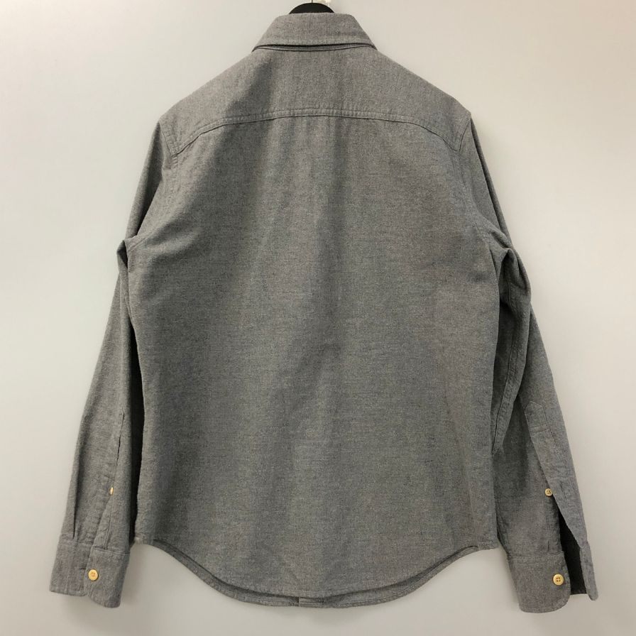 極美品◆アバクロンビー&フィッチ 長袖シャツ コットン グレー メンズ サイズS Abercrombie&Fitch 【AFB5】