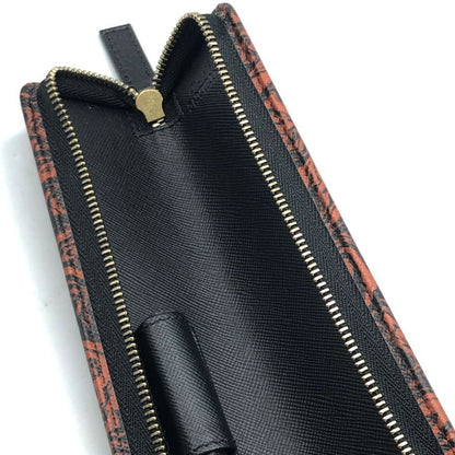 モンブラン ペンケース ヘリテージ マーブル ブラック ラウンドファスナー イタリア製 124473 Montblanc【AFI12】【中古】