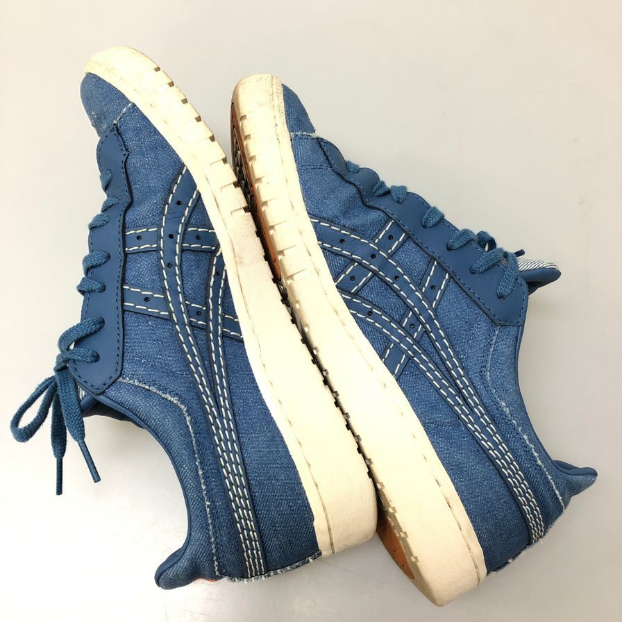 アシックス スニーカー アズール ATMOS GEL-PTG 岡山デニム 1201A561 ブルー サイズ27cm  ASICS 約27.0cm【AFC31】