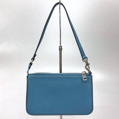 コーチ ポーチ レザー ジップ Cロゴ レディース ブルー COACH【AFE5】