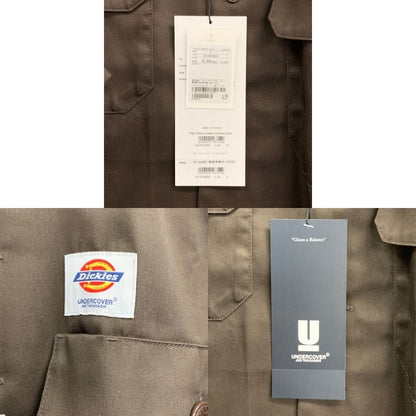 極美品◆アンダーカバー×ディッキーズ UC1F4402 ワークシャツ TCツイル ブラウン サイズ3 メンズ Dickies UNDERCOVER 【AFB22】