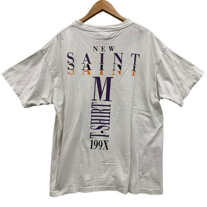 美品◆セントマイケル Tシャツ SMプリント 21AW サイズXL メンズ ホワイト SAINT MICHAEL 【AFB19】
