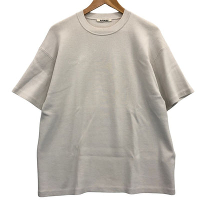 美品◆オーラリー ニット サマーニット Tシャツ 半袖 ウール ポリエステル グレー系 サイズ3 メンズ AURALEE 【AFB34】