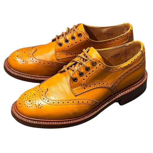 トリッカーズ レザーシューズ L5633 バートン カーフ ブラウン レディース サイズUK5 Tricker’s ビジネスシューズ 約24.0cm【LA】【中古】