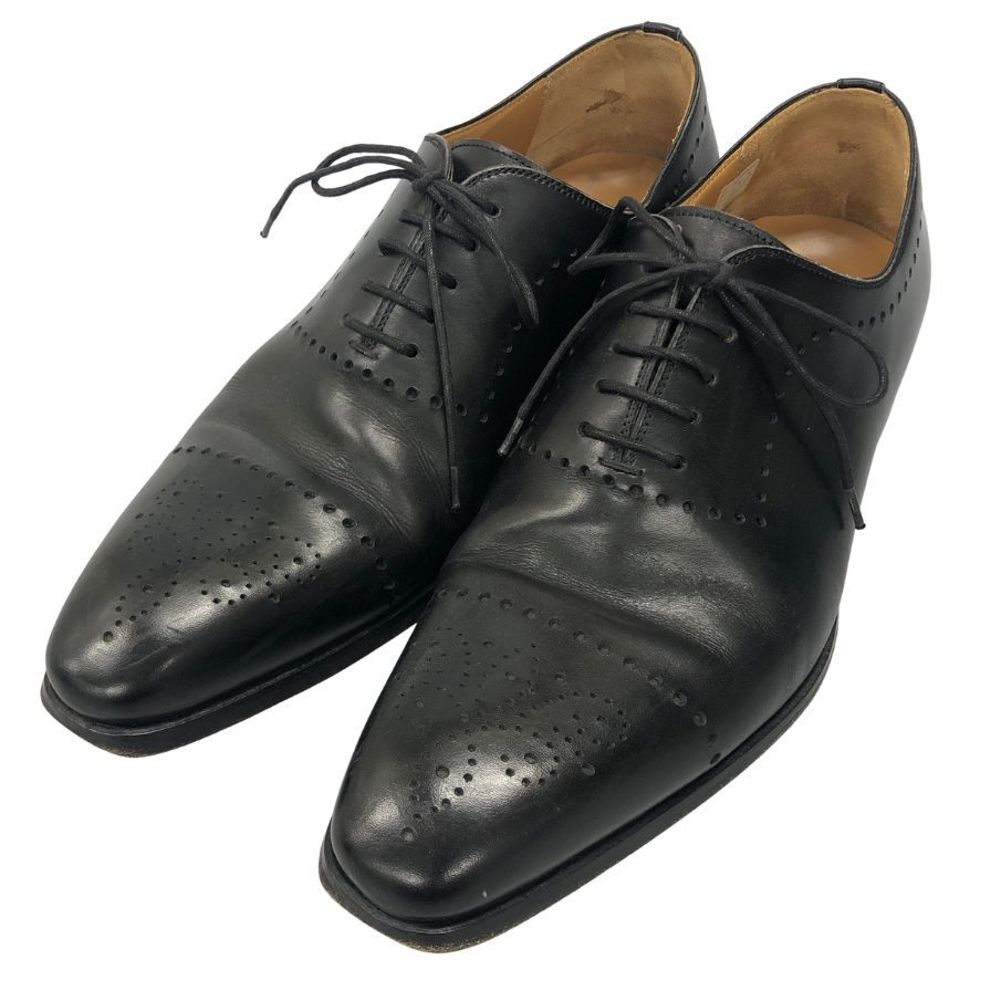 マグナーニ レースアップシューズ ホールカット メダリオン ブラック メンズ サイズ41 17505 MAGNANNI 約26.0cm【AFC47】