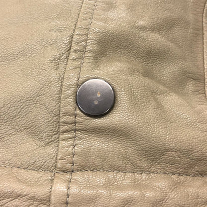 美品◆トルネードマート ライダース デザインパーカ ゴート メンズ  ベージュ サイズM  TORNADO MART 【AFA7】