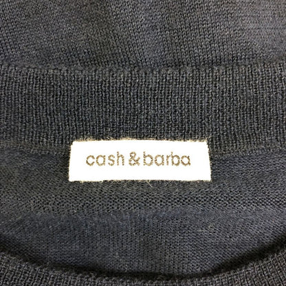 未使用◆キャッシュ＆バルバ カーディガン ウーステッドカシミヤ 150 ネイビー メンズ サイズ2 IMWSW001 Cash&Barba 【AFB17】