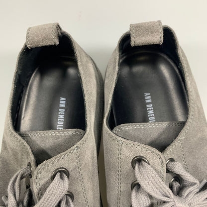 アン ドゥムルメステール スニーカー スエード メンズ サイズ42 グレー系 Ann Demeulem eester 約27.0cm【AFC36】