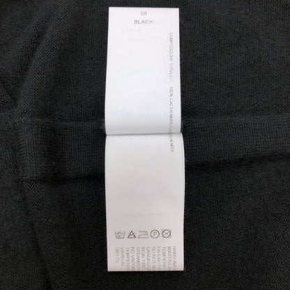 中古◆リックオウエンス カシミア100% 半袖 トップス 襟＆袖リブ仕様 STROBE F/W 22 レデイース サイズS ブラック Rick Owens 【AFB48】