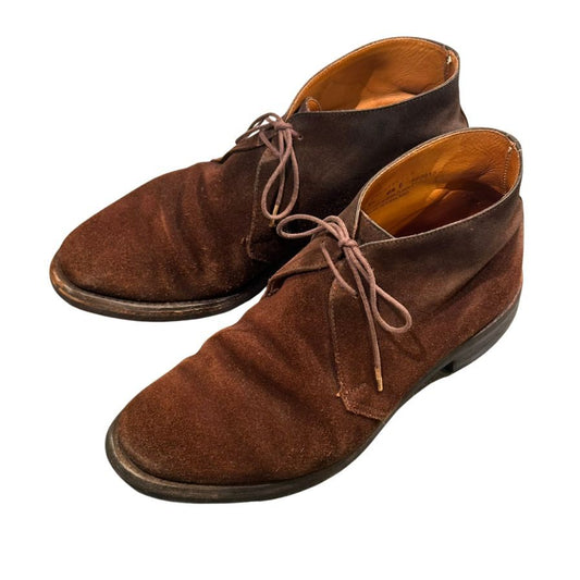 クロケット&ジョーンズ チャッカブーツ チャートシー3 スエード ブラウン サイズUK6.5E CROCKETT&JONES ブーツ 約25.0cm【LA】【中古】