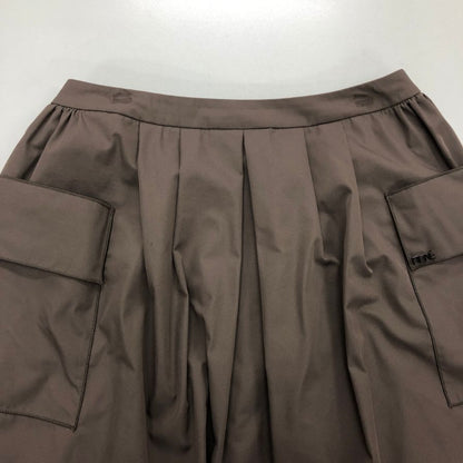 ルネ フレアスカート ミニ ポケット デザイン ブラウン系 レディース サイズ38 Rene【AFB18】