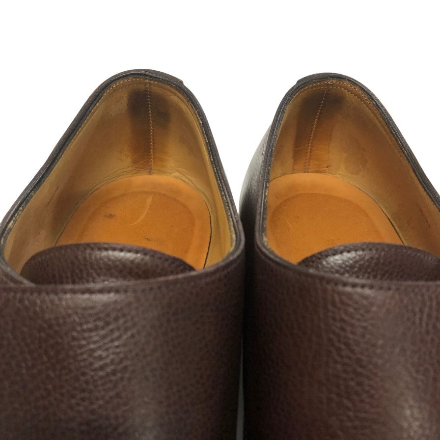 ジョンロブ ウィリアム ダブルモンク グレインレザー ブラウン UK8.5E メンズ JOHN LOBB 約27.0cm【PTM1】
