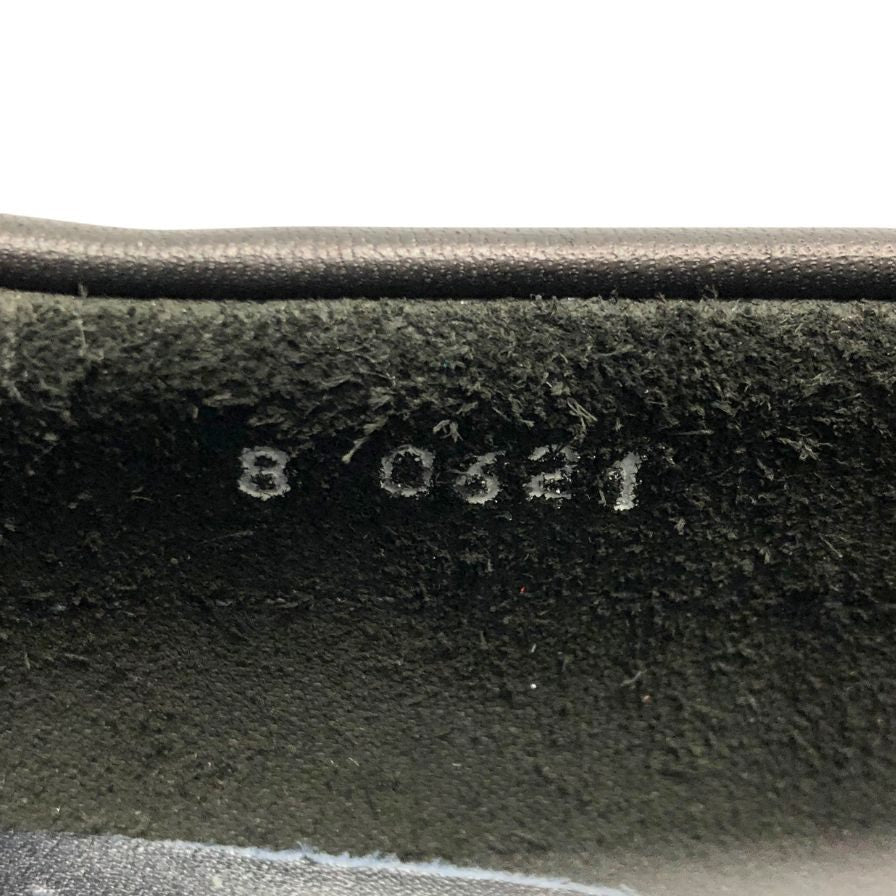 パラブーツ レザーデッキシューズ バース ブラック メンズ UK8 PARABOOT BARTH デッキシューズ 約26.5cm【LA】【中古】