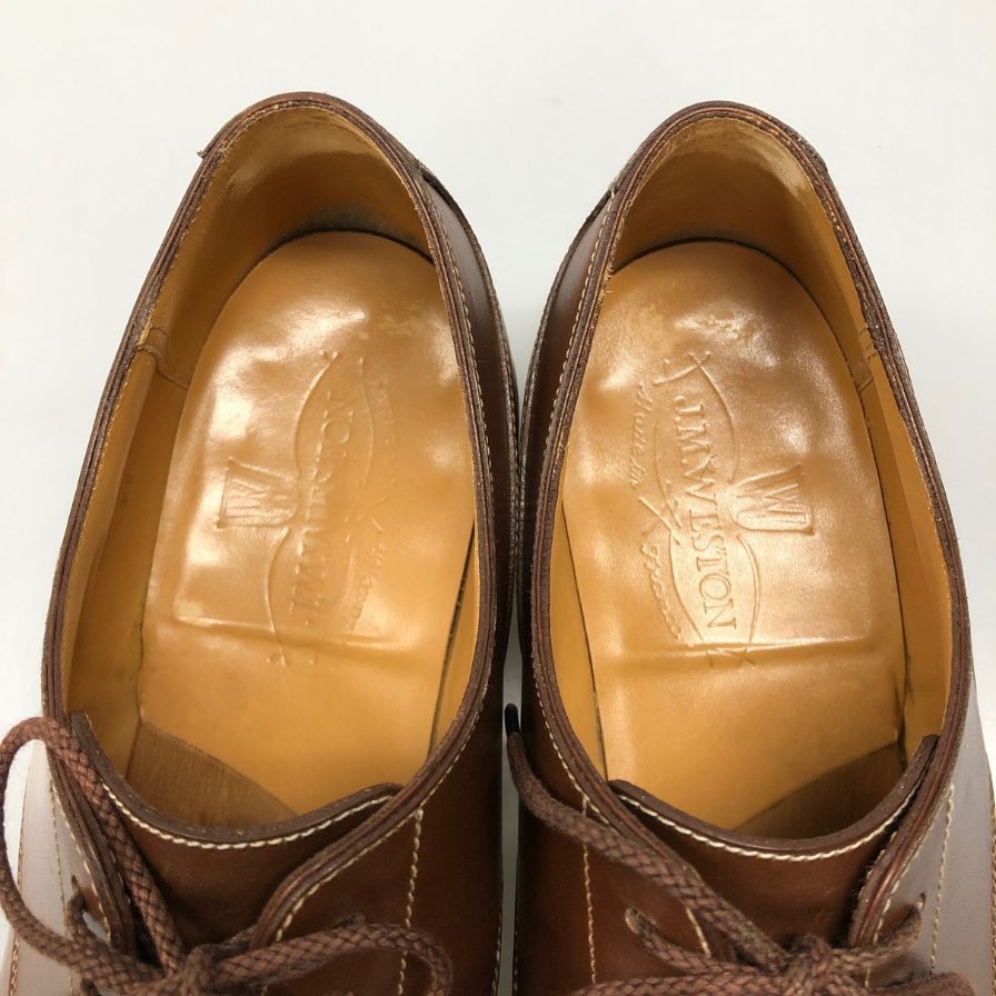 ジェイエムウエストン レザーシューズ Uチップ 641 ゴルフ カーフ タン ブラウン サイズUK5.5C J.M.Weston 約24.5cm【AFC3】