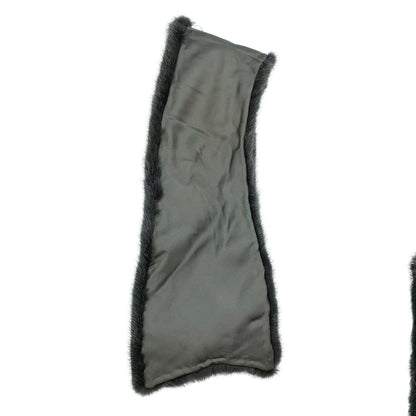 ノーブランド ミンク 襟巻 グレー系 3点セット【AFI20】