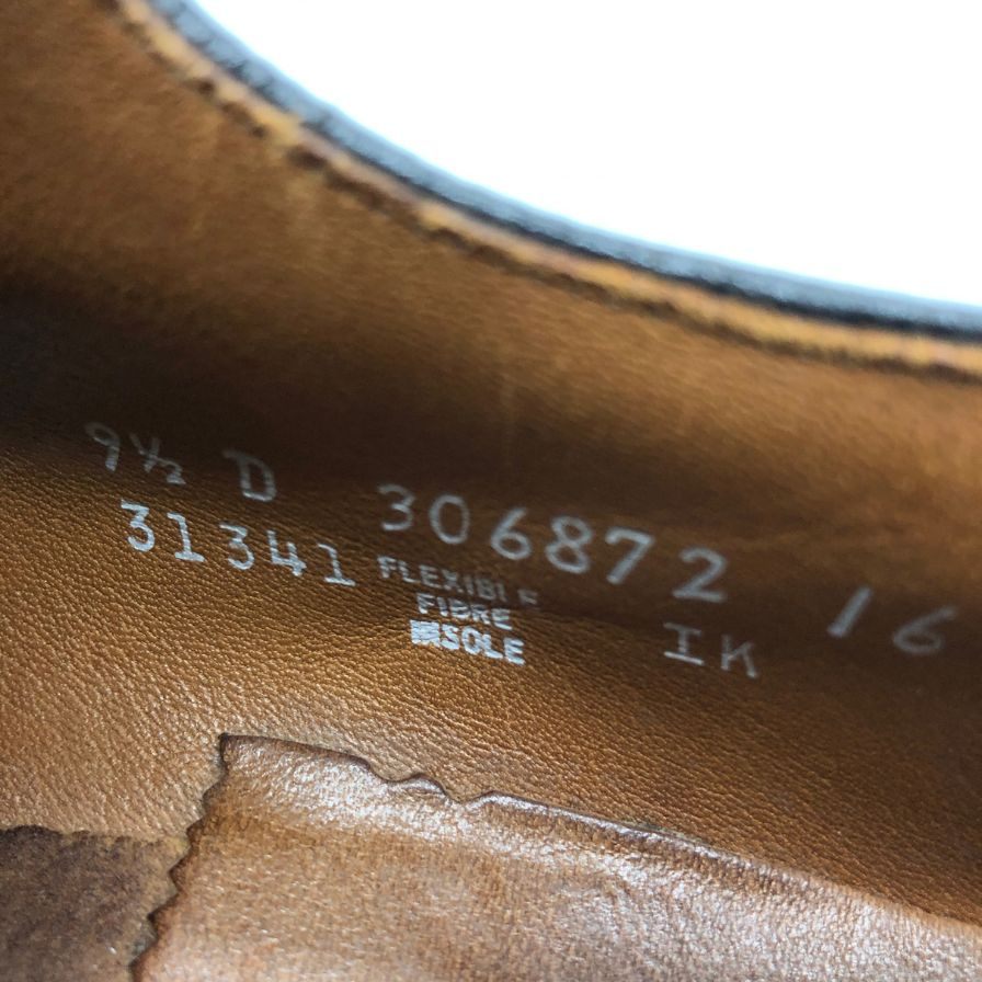 フローシャイム レザーシューズ カーフ ダークブラウン メンズ サイズ9F FLORSHEIM 約27.0cm【AFC6】