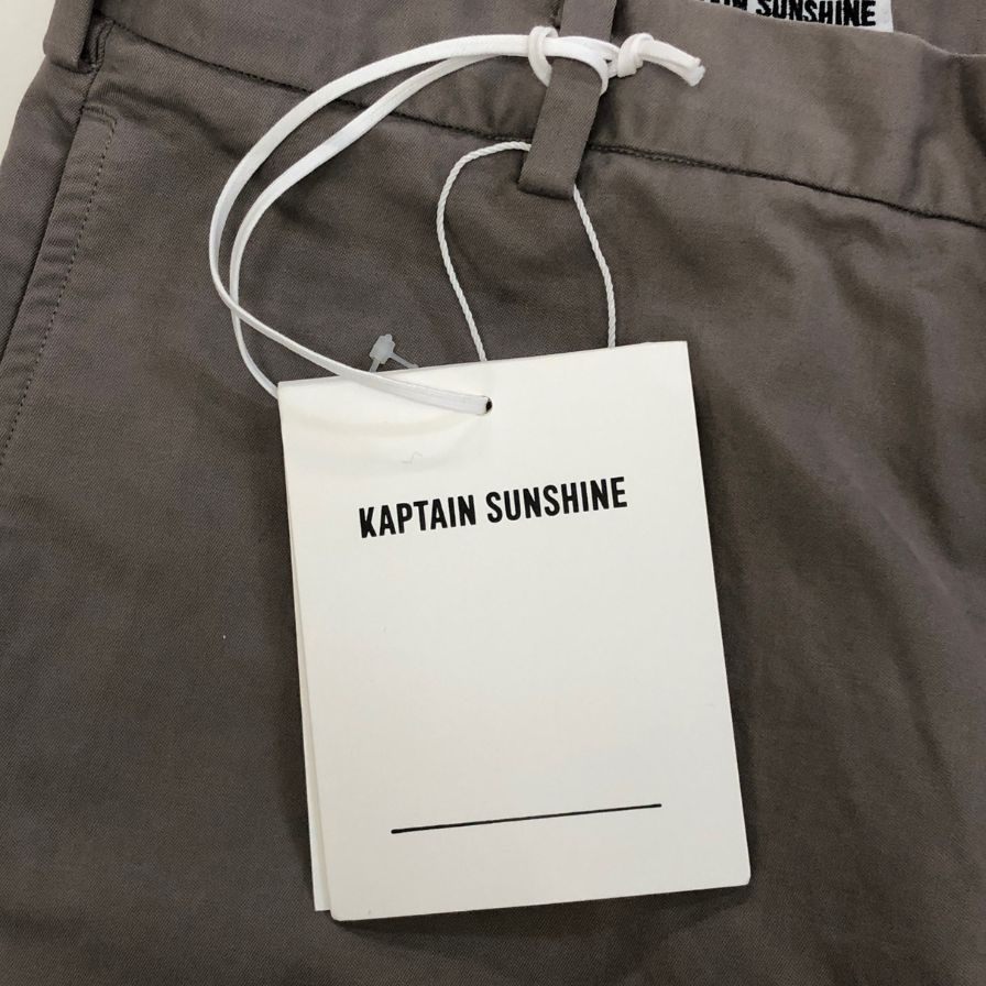 キャプテンサンシャイン ストレートパンツ Garment Dyed Scottish Sideseemless Trousers ベージュ メンズ サイズ34 KAPTAIN SUNSHINE 【AFB28】