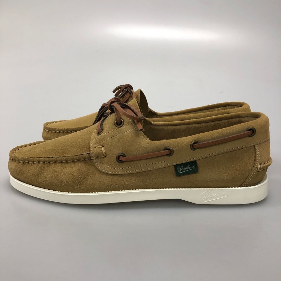 パラブーツ バース トープ デッキシューズ  0223 メンズサイズ 6  ベージュ Paraboot 約24.5cm【AFD7】