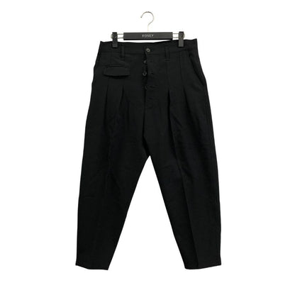ネメス サルエルパンツ スラックス ウール ブラック サイズS メンズ NEMETH 【AFB34】