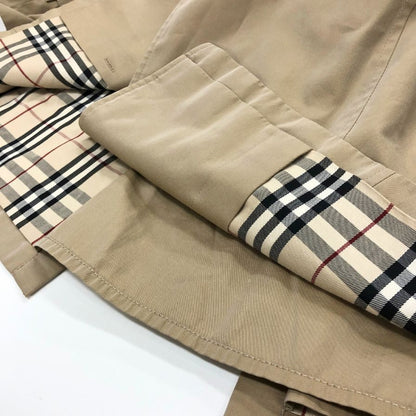 中古◆バーバリー ロンドン トレンチコート コットン ロング丈 ノバチェック FD247-433-40 ベルト ベージュ レディース サイズ9 BURBERRY LONDON 【AFA16】