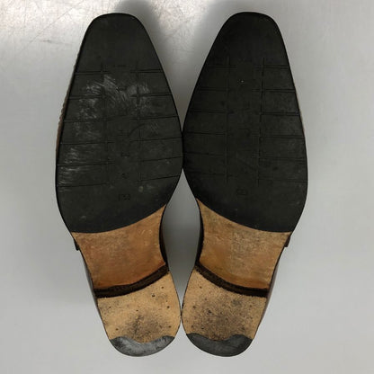 ベルルッティ カリグラフィー シングルモンク  サイズ 8 ブラウン  BERLUTI ビジネスシューズ 約26.5cm【LA】【中古】