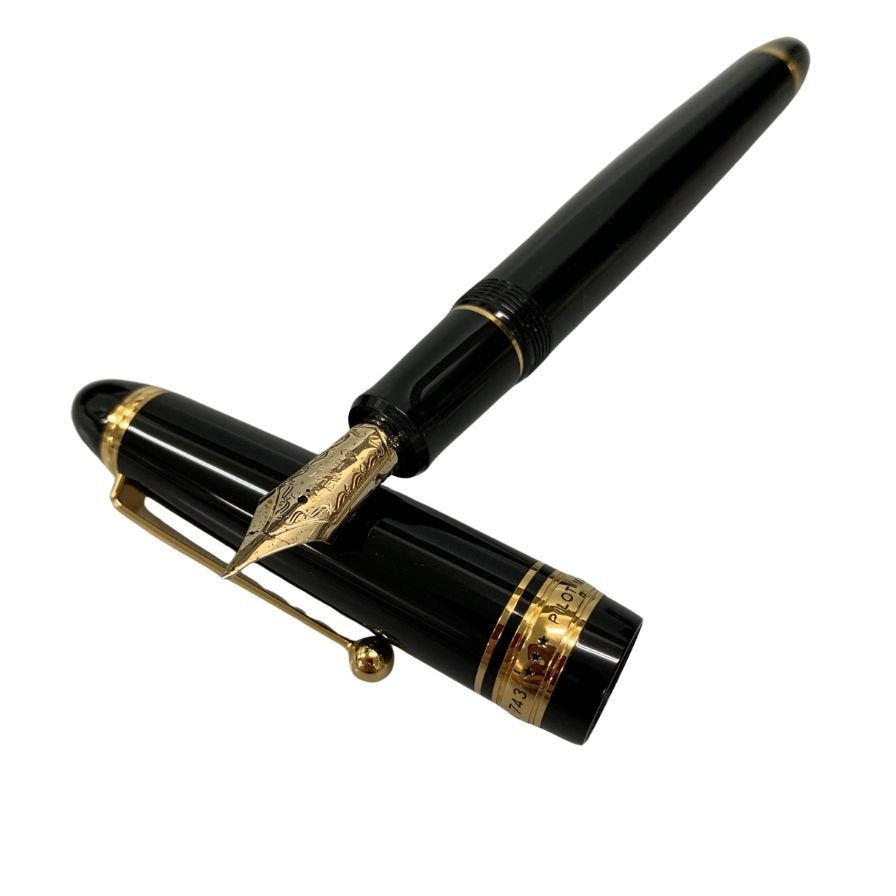 美品◆パイロット 万年筆 ペン先14K 585 15 B ブラック PILOT【AFI18】