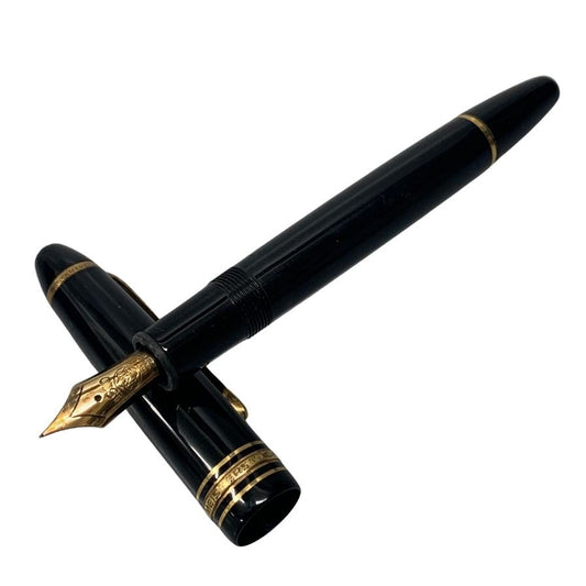 モンブラン 万年筆 マイスターシュテュック 4810 No.146 ペン先14C 585 ブラック×ゴールド MONTBLANC【AFI12】