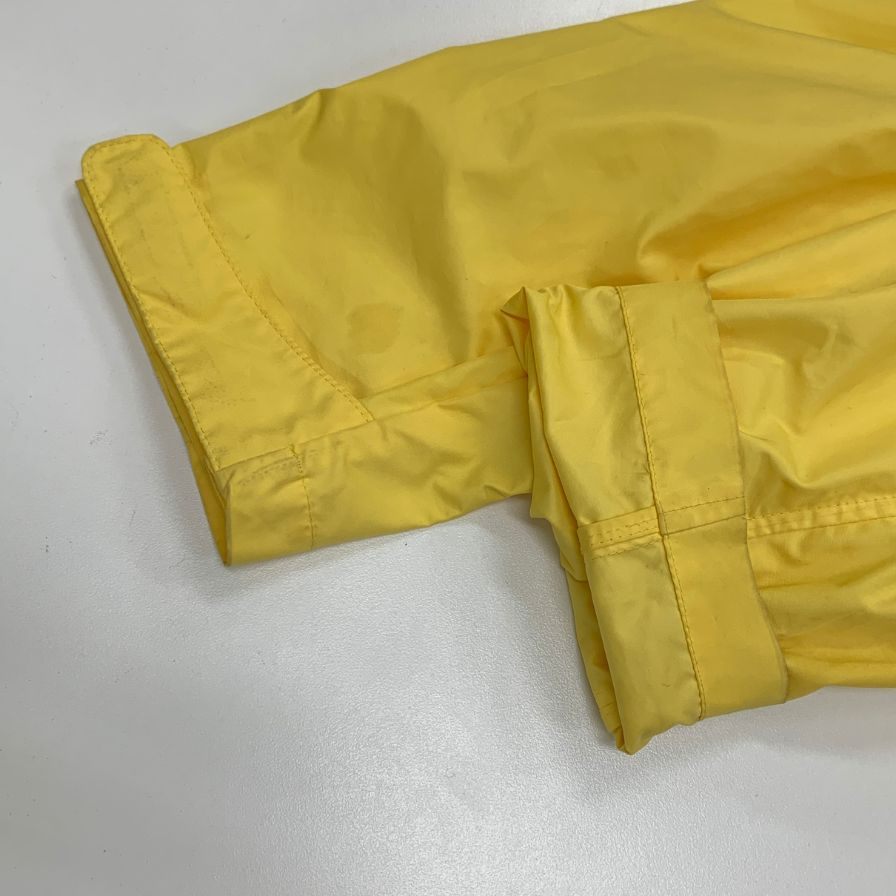 中古◆ブルックスブラザーズ ジャケット ナイロン 裏地チェック イエロー メンズ サイズXL Brooks Brothers 【AFB30】