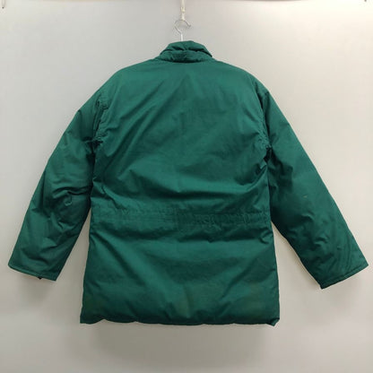 中古◆エディーバウアー ダウンジャケット 80年代 黒タグ ロゴボタン グリーン メンズ サイズ不明 Eddie Bauer 【AFF19】