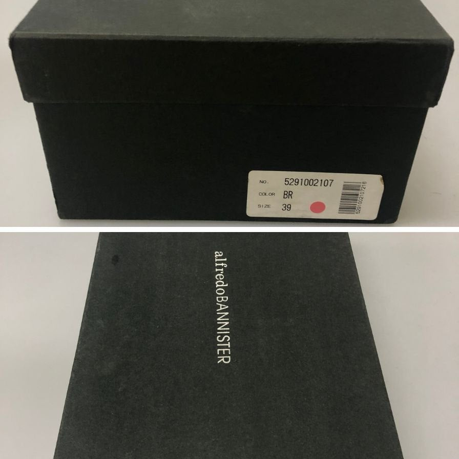 アルフレッドバニスター プレーントゥ ブラウン メンズ サイズ39  alfredoBANNISTER 約25.0cm【AFD8】