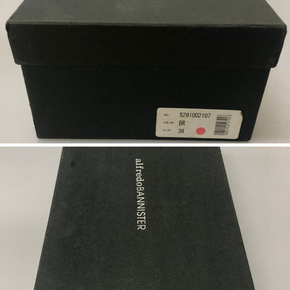 アルフレッドバニスター プレーントゥ ブラウン メンズ サイズ39  alfredoBANNISTER 約25.0cm【AFD8】